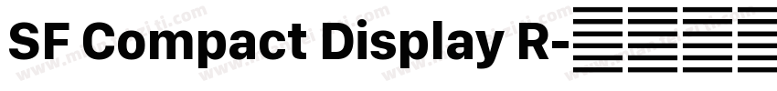 SF Compact Display R字体转换